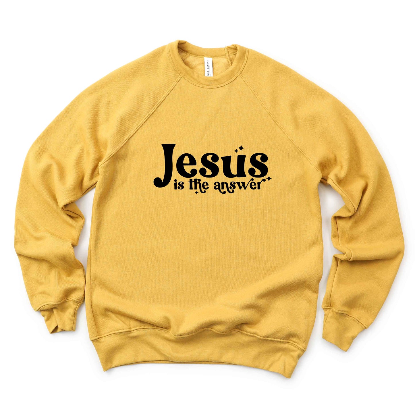 Jesus Is The Answer | Bella Canvas Premium Sweatshirt