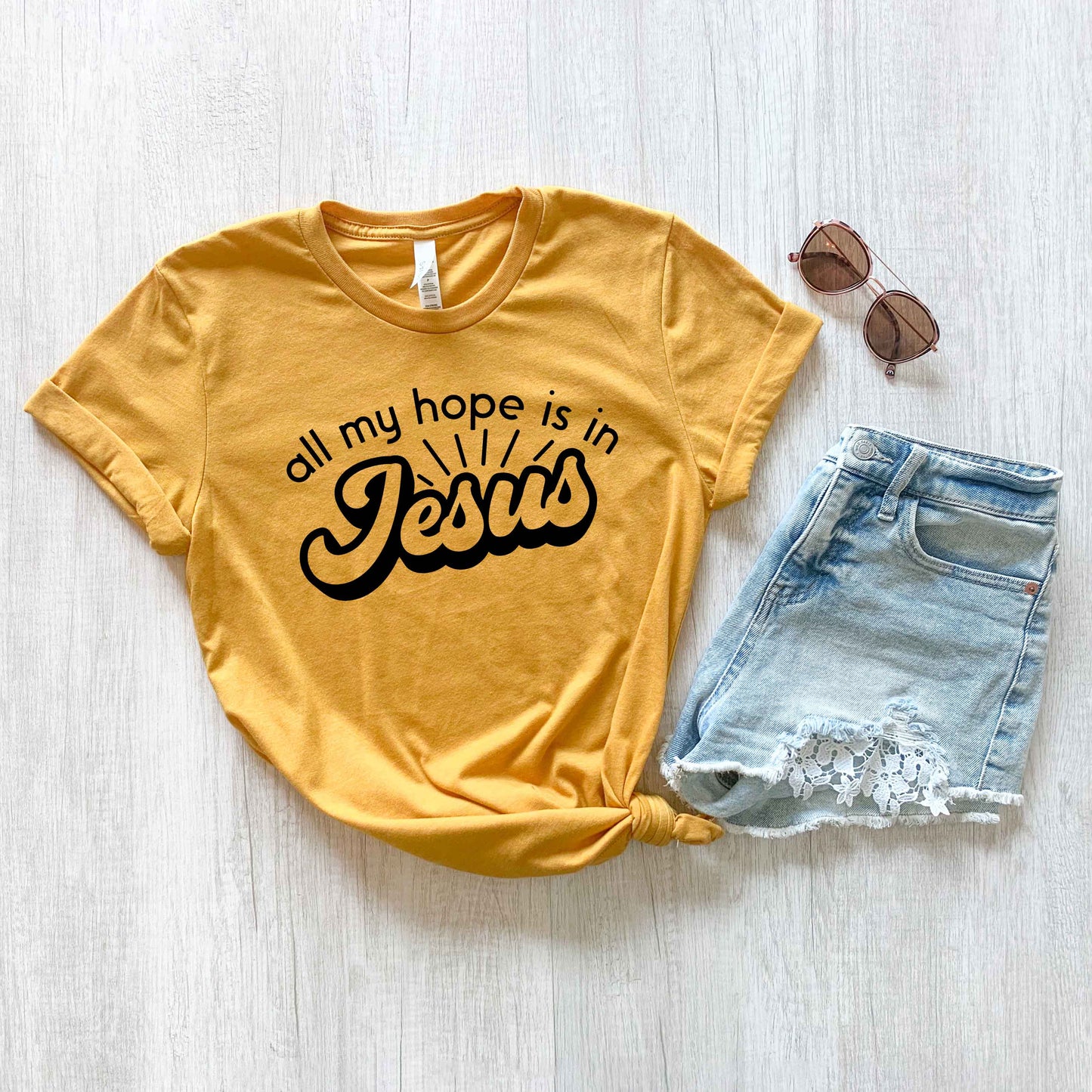 All My Hope Is In Jesus | Short Sleeve Crew Neck