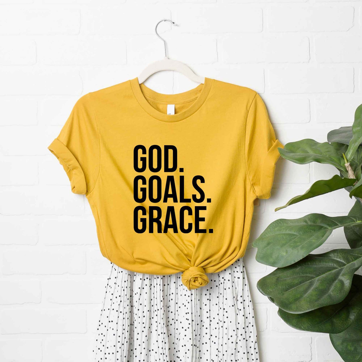 God Goals Grace | Short Sleeve Crew Neck