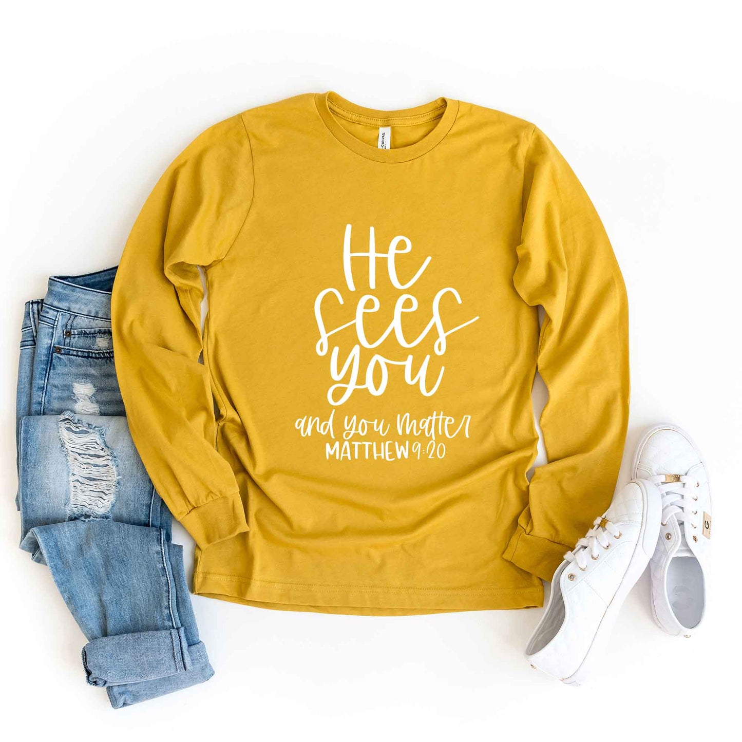 He Sees You | Long Sleeve Crew Neck