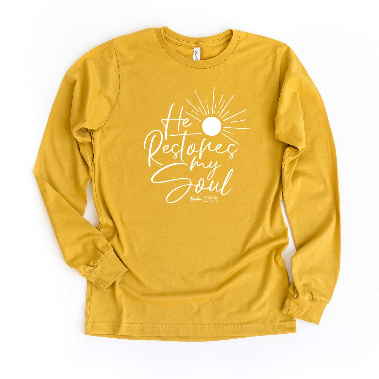 He Restores My Soul | Long Sleeve Crew Neck