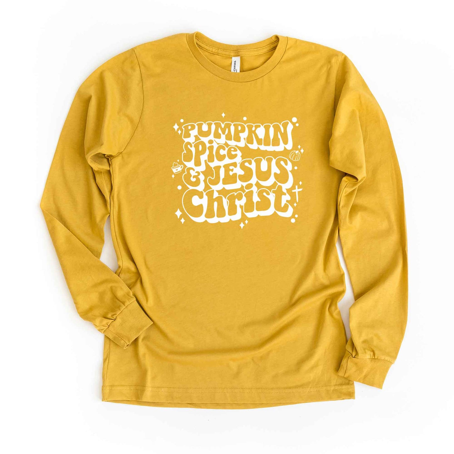 Pumpkin Spice And Jesus Christ | Long Sleeve Crew Neck