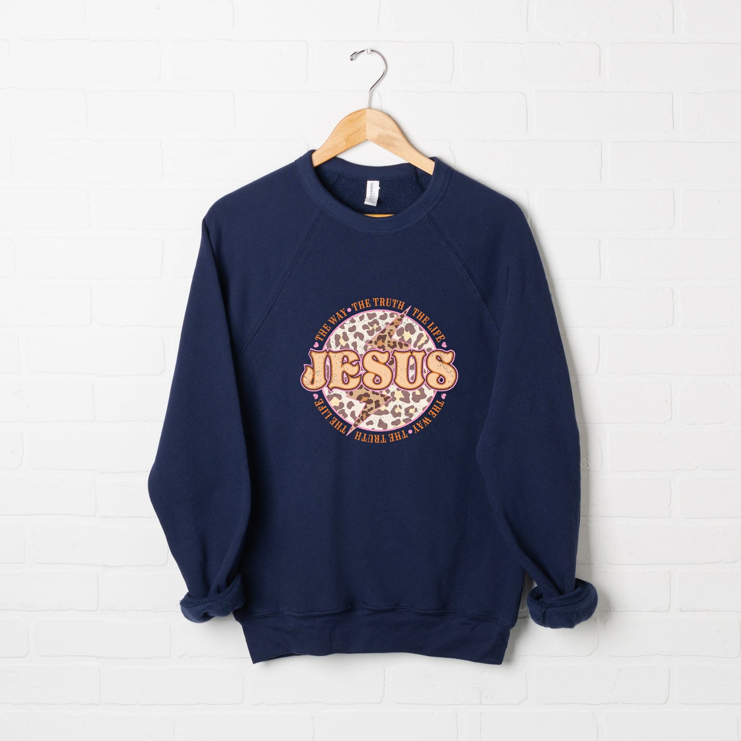 Jesus Leopard | Bella Canvas Premium Sweatshirt