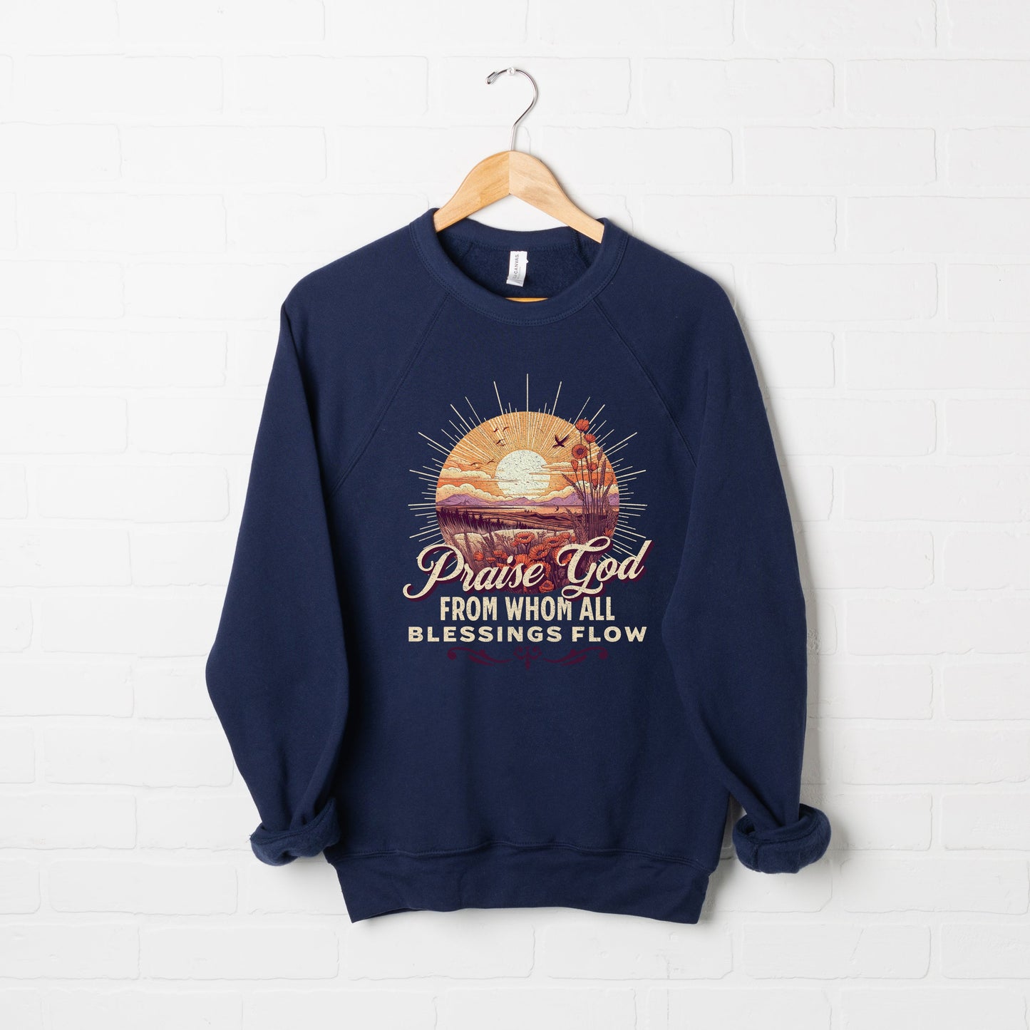From Who All Blessings Flow | Bella Canvas Premium Sweatshirt