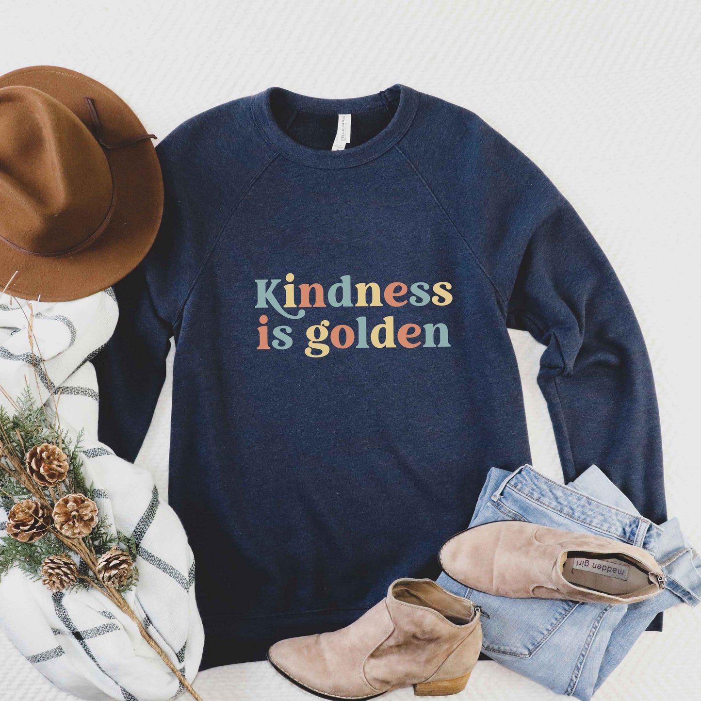 Kindness Is Golden | Bella Canvas Premium Sweatshirt