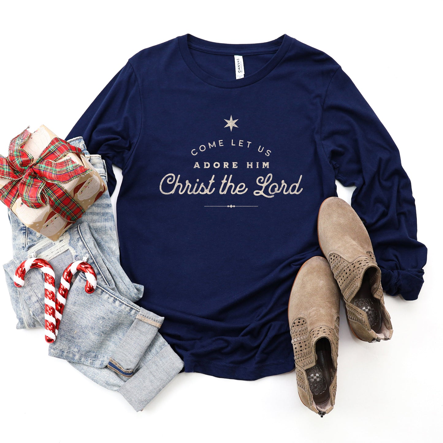 Let Us Adore Him | Long Sleeve Crew Neck