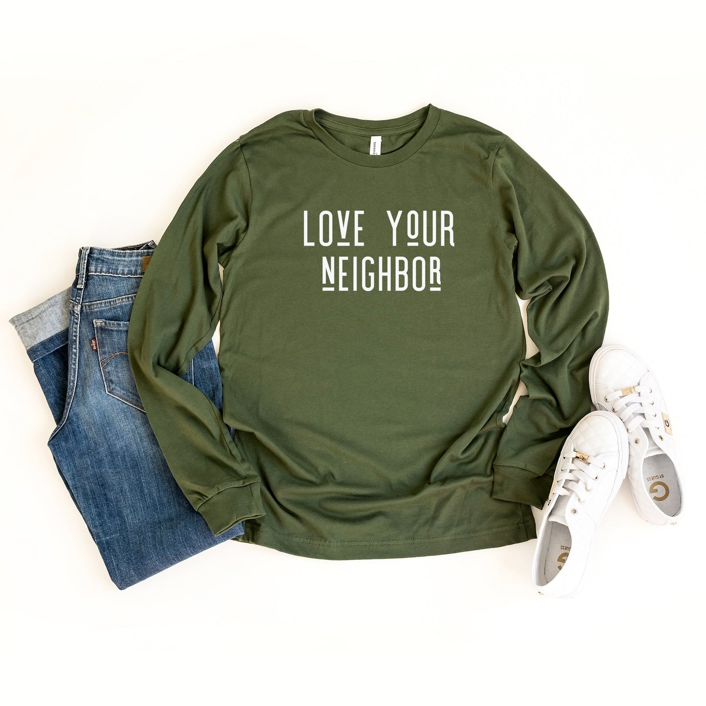 Love Your Neighbor | Long Sleeve Crew Neck