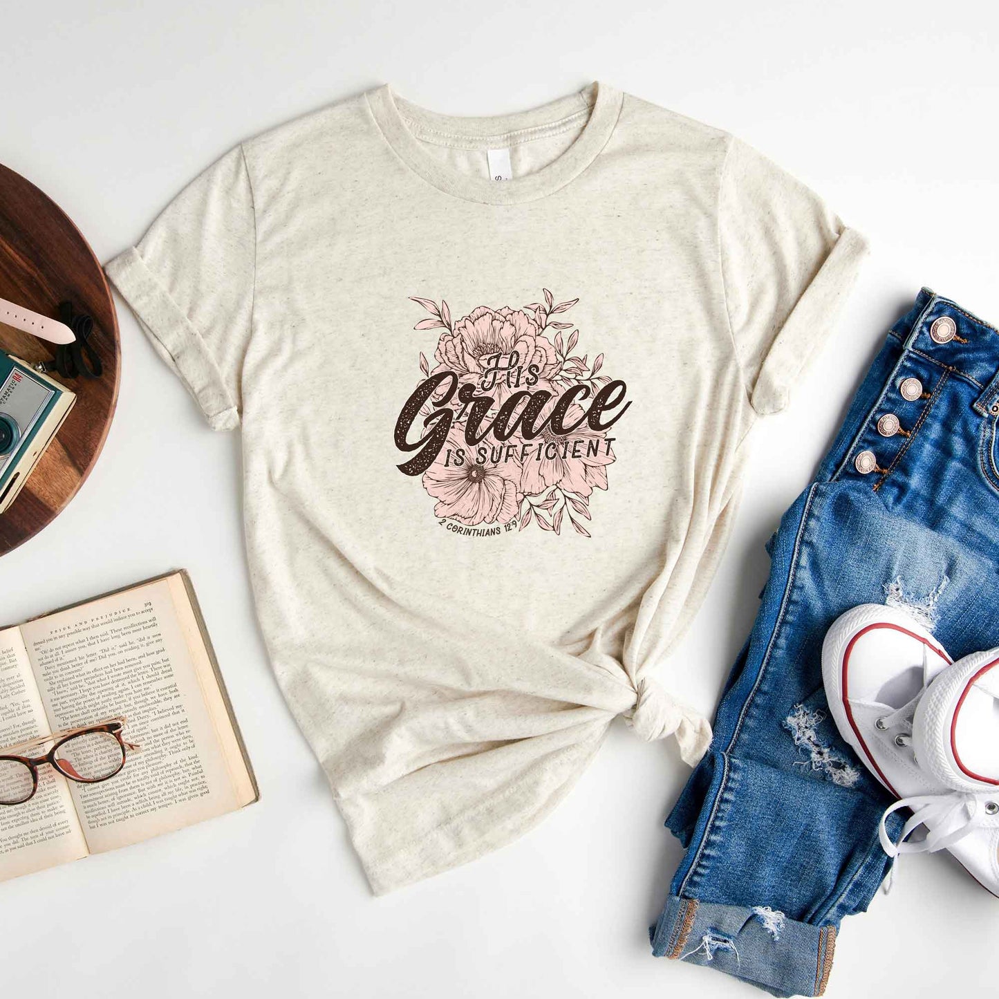 His Grace is Sufficient | Short Sleeve Crew Neck