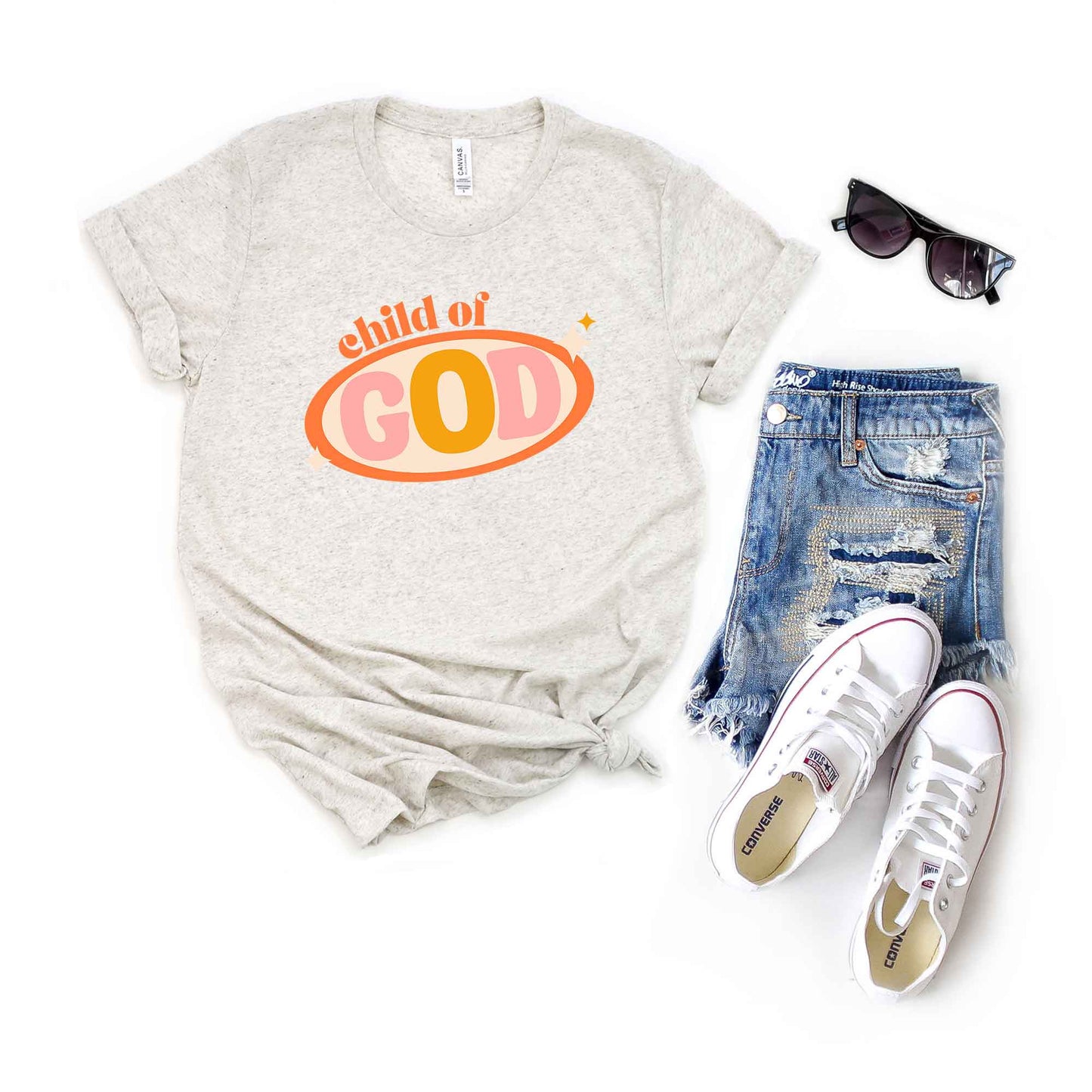 Retro Child Of God | Short Sleeve Crew Neck