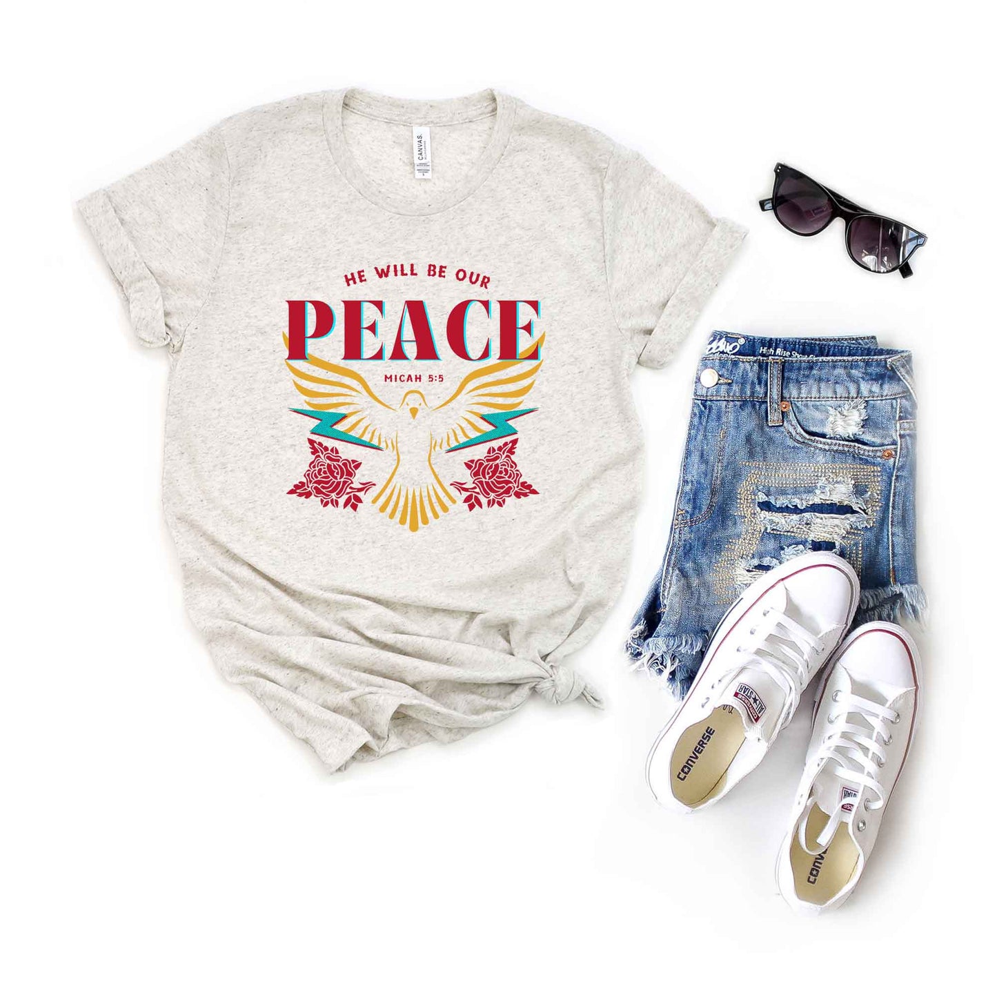 He Will Be Our Peace | Short Sleeve Crew Neck