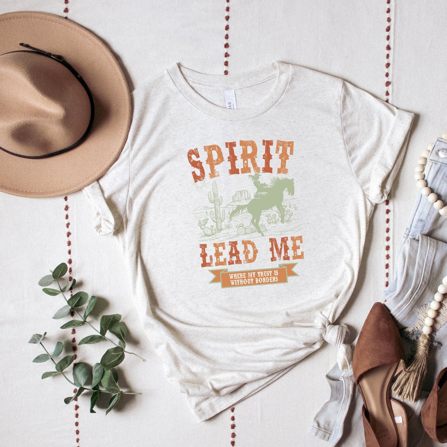 Spirit Lead Me Western | Short Sleeve Crewneck