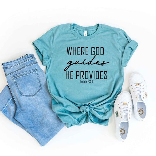 God Provides | Short Sleeve Crew Neck