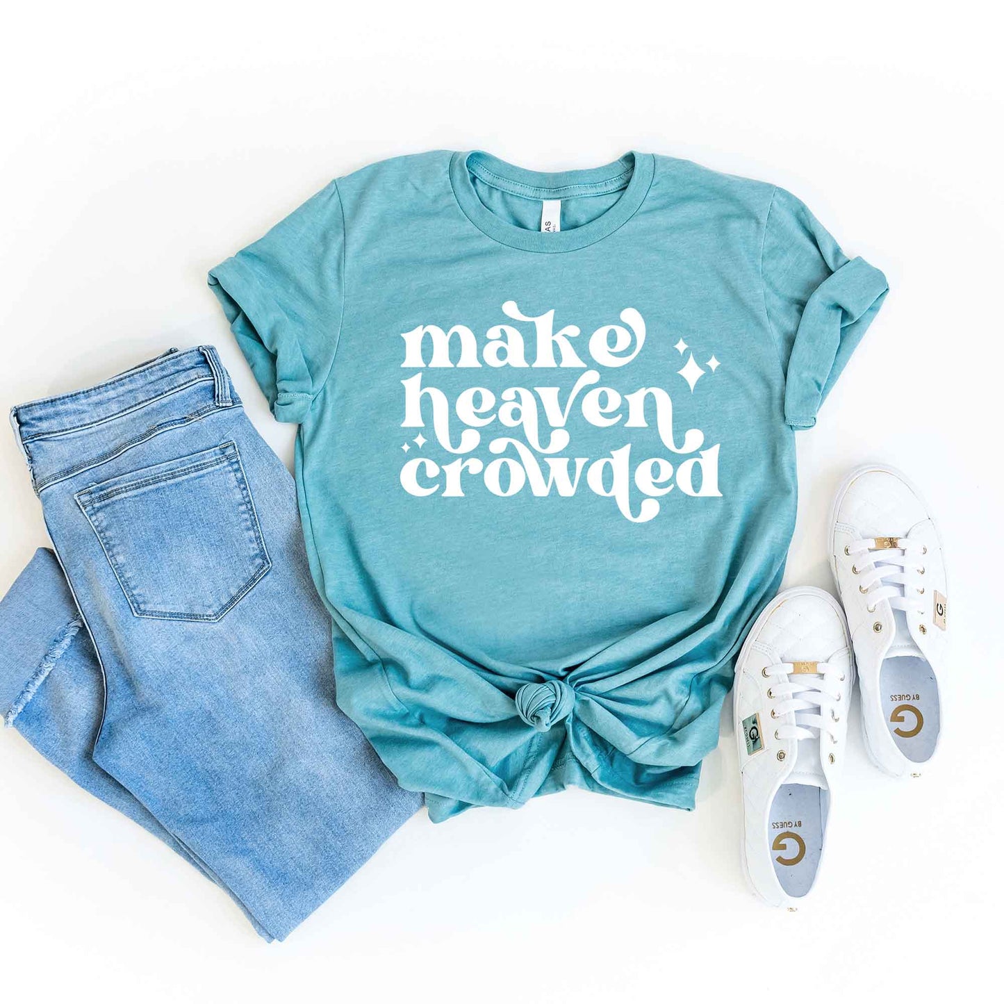 Make Heaven Crowded Stars | Short Sleeve Crew Neck