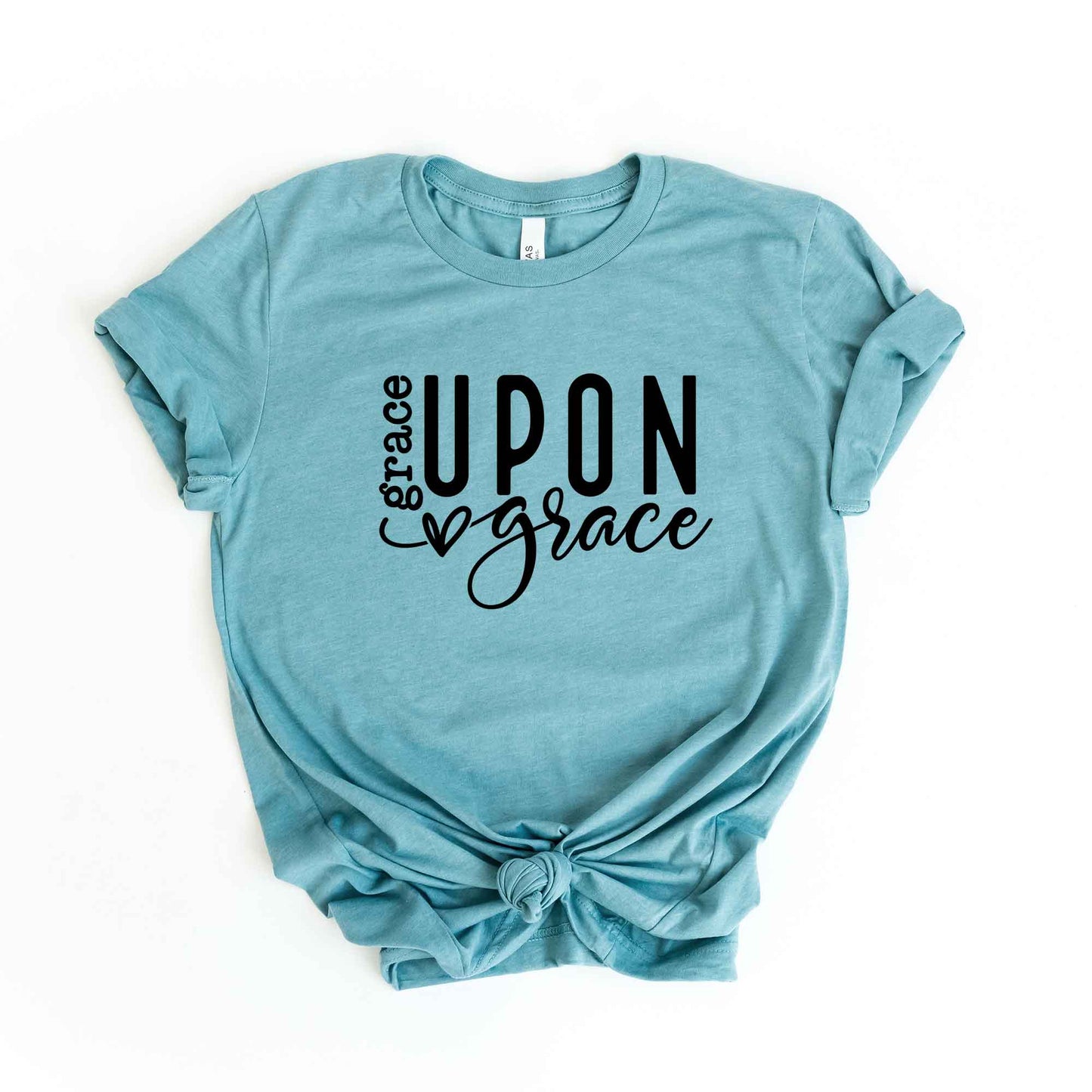 Grace Upon Grace Heart | Short Sleeve Crew Neck