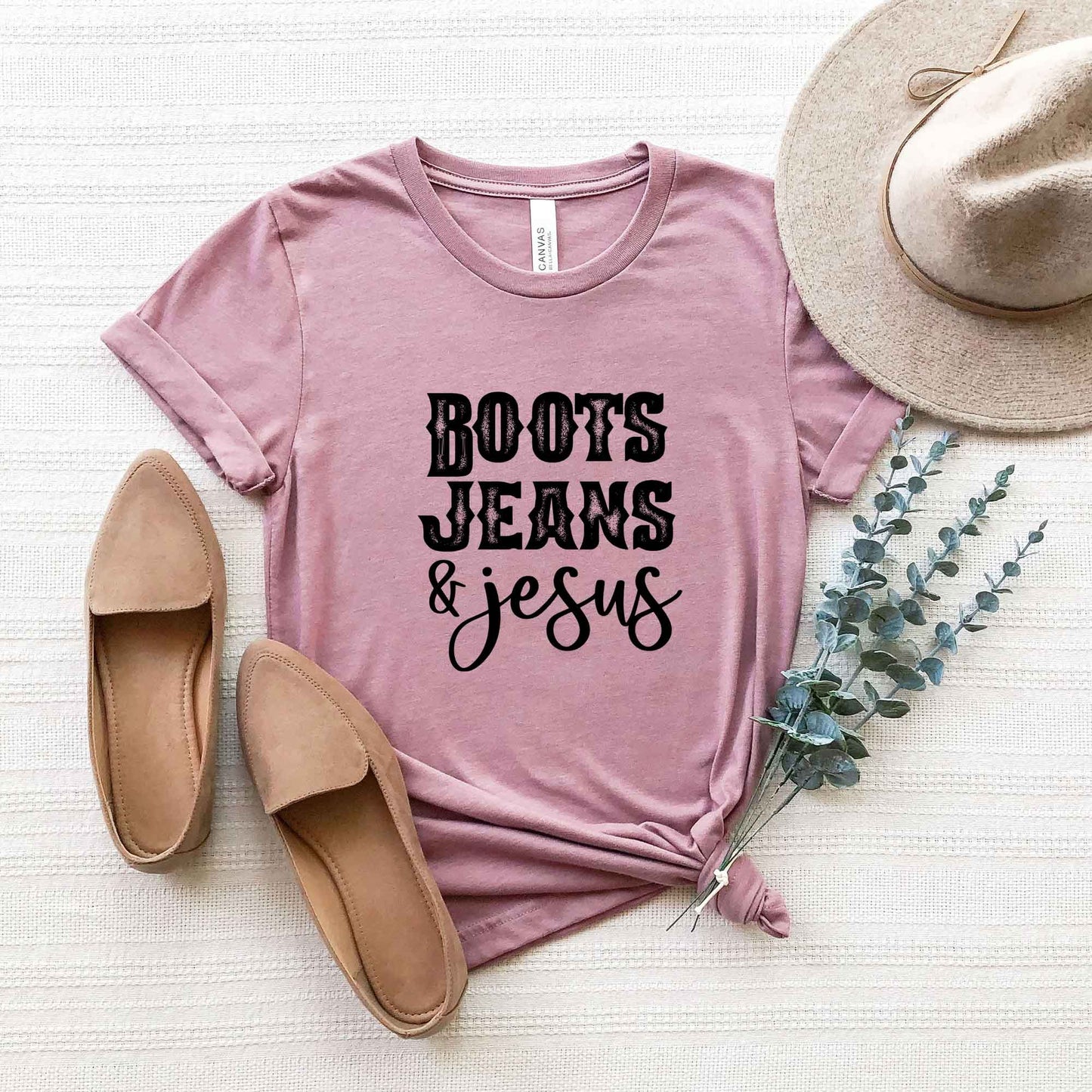 Boots Jeans and Jesus | Short Sleeve Crew Neck