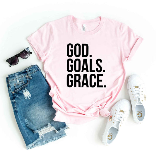 God Goals Grace | Short Sleeve Crew Neck