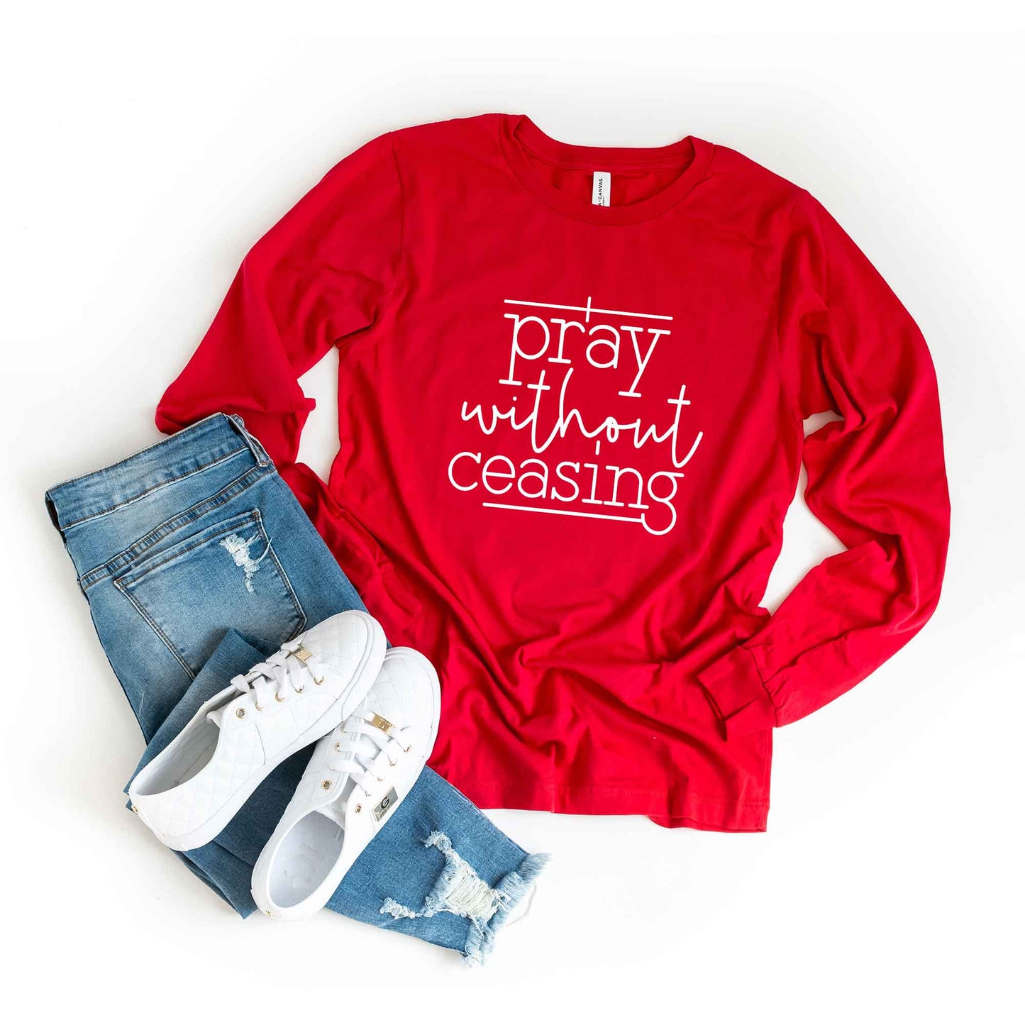 I Pray Without Ceasing | Long Sleeve Crew Neck