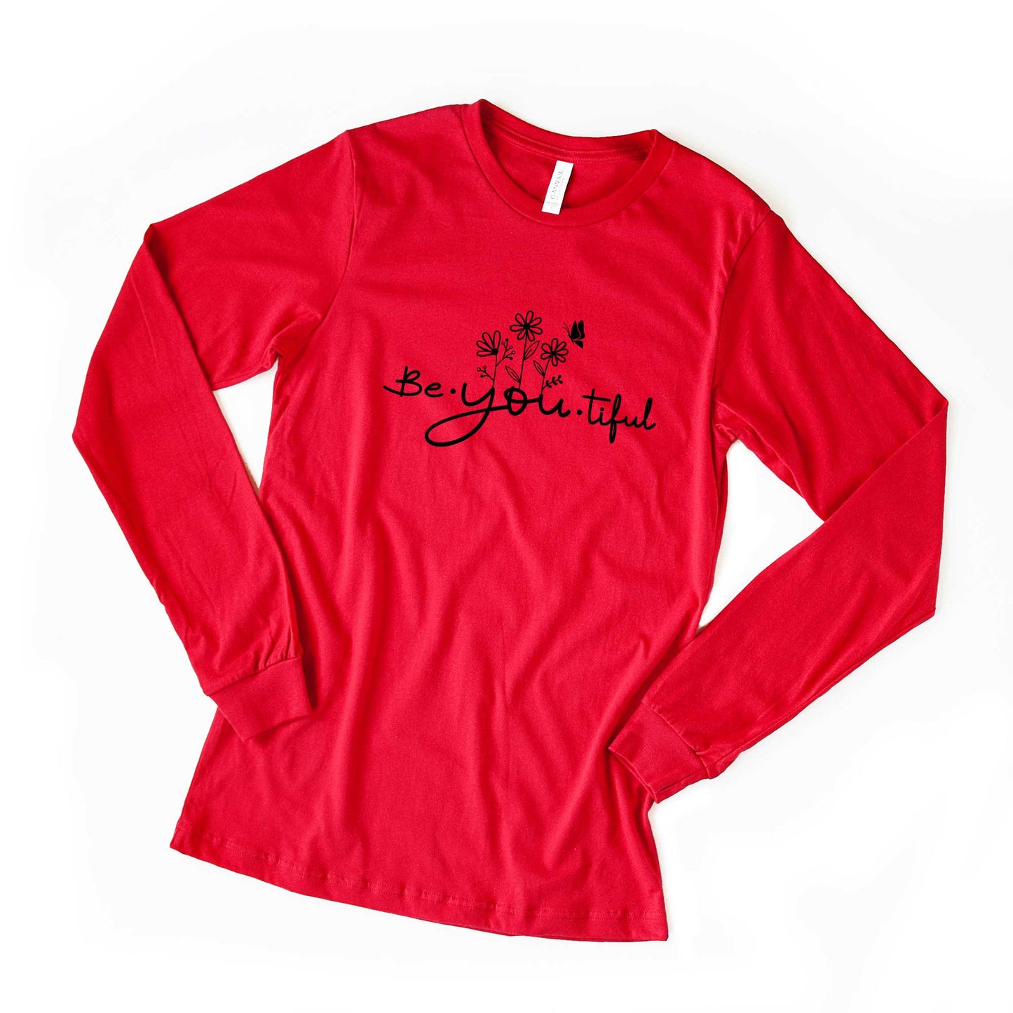 Be_You_Tiful Flowers | Long Sleeve Crew Neck