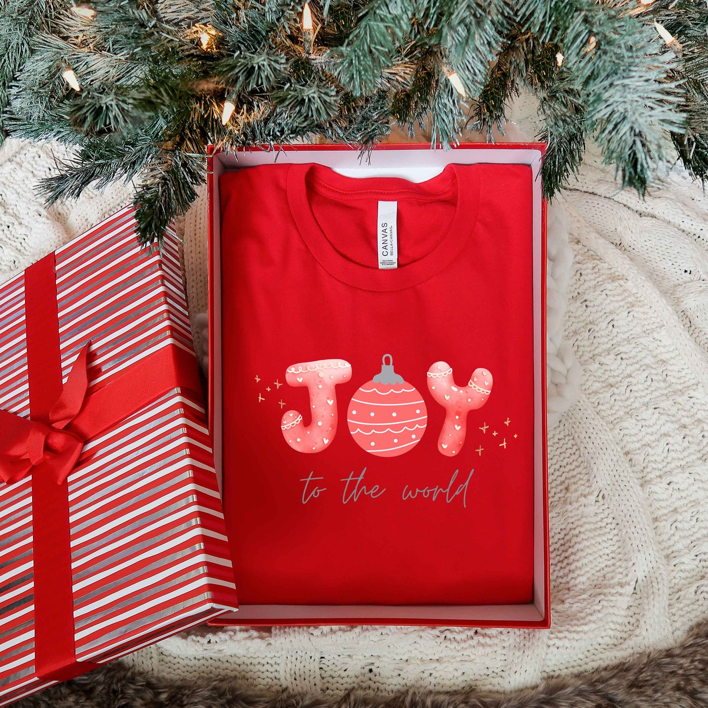 Joy To The World Ornament | Long Sleeve Crew Neck