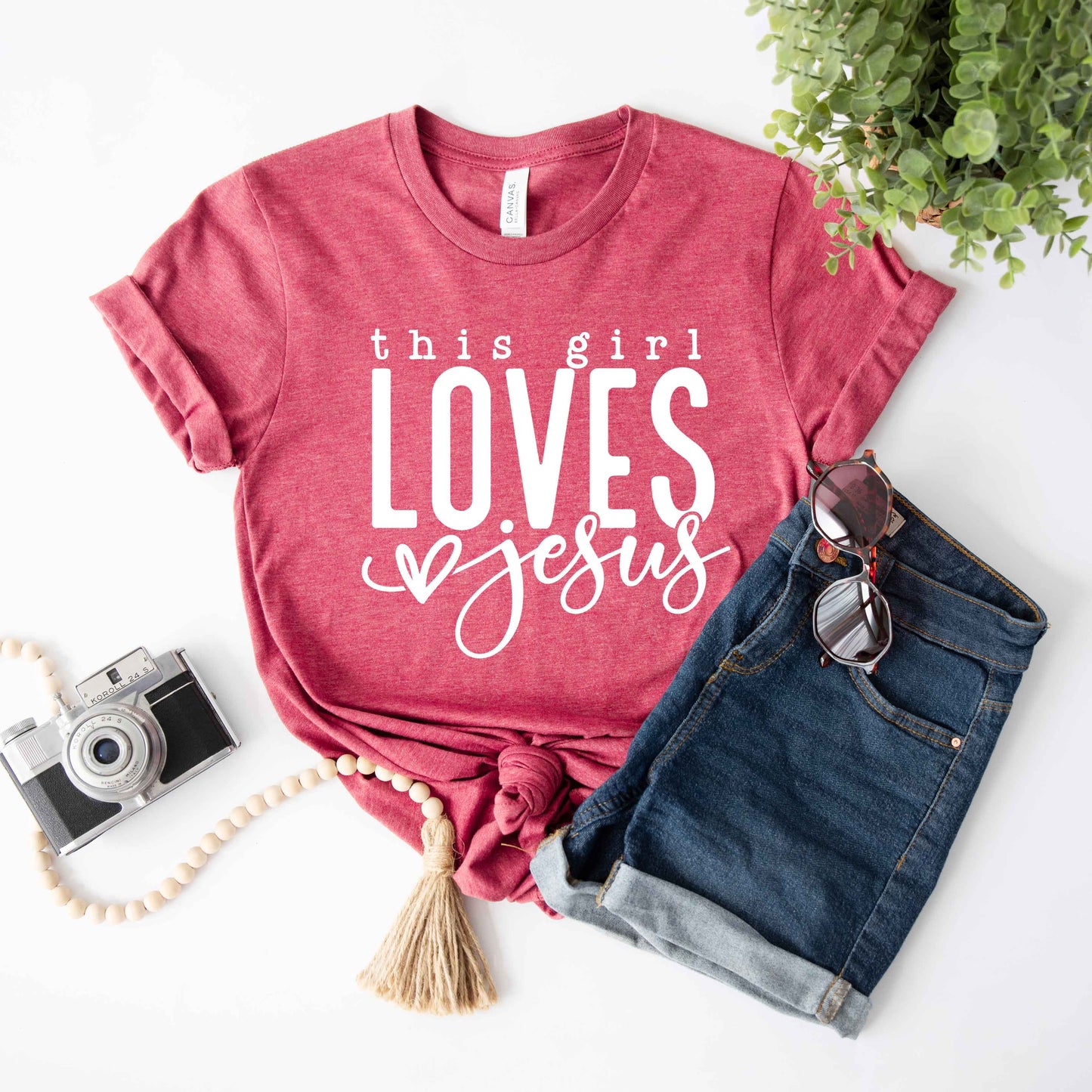 This Girl Loves Jesus | Short Sleeve Crew Neck