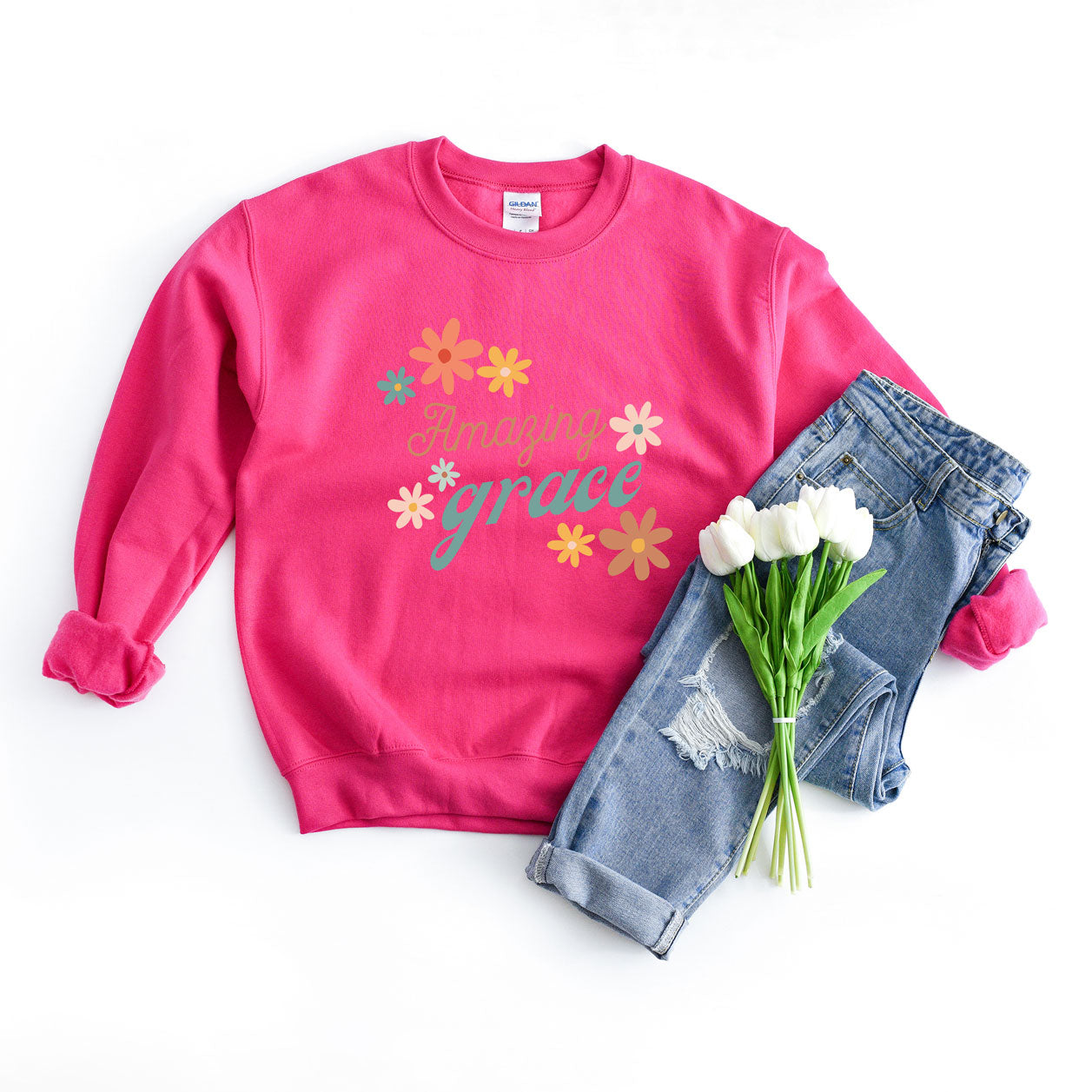 Amazing Grace Flowers | Sweatshirt