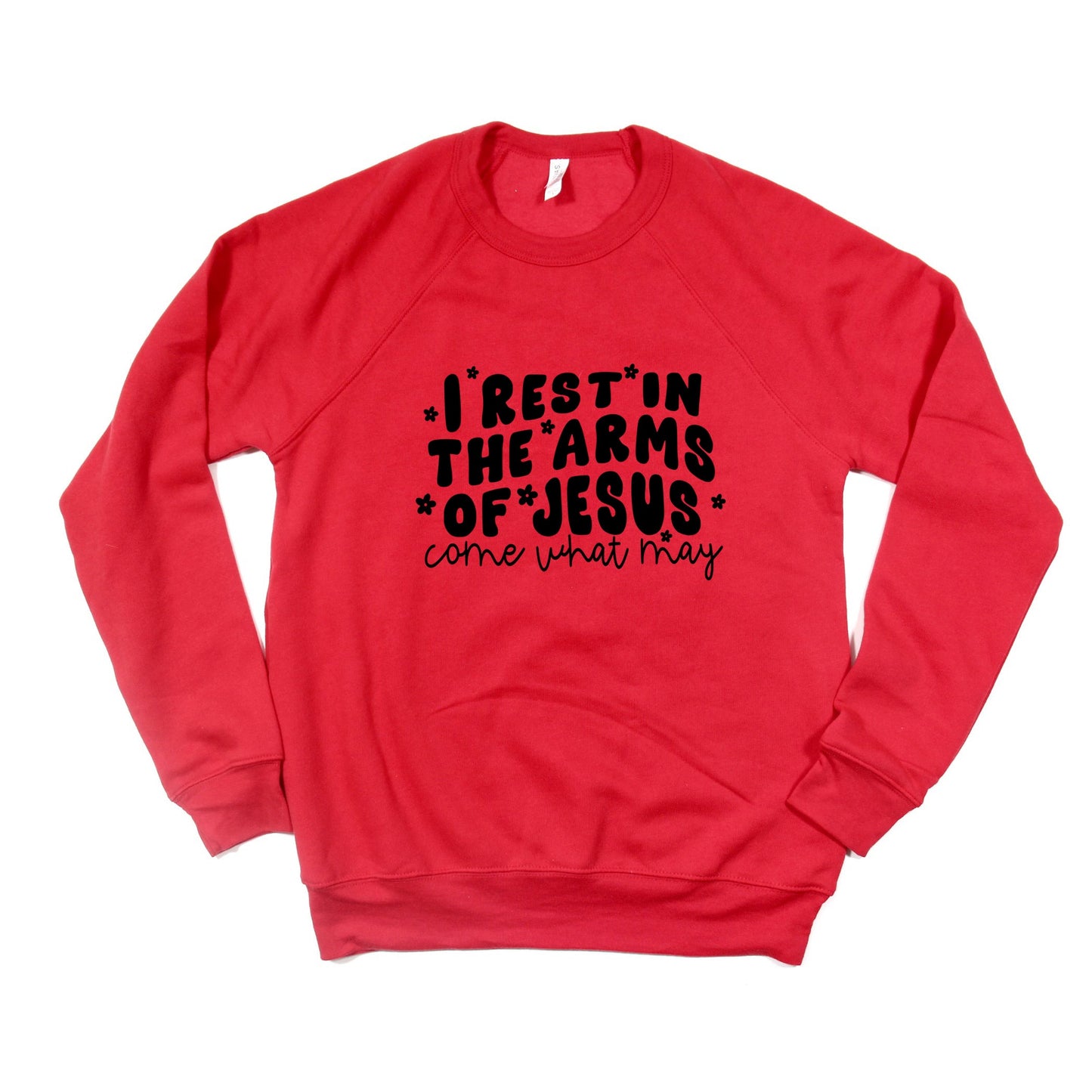 I Rest In The Arms of Jesus | Bella Canvas Premium Sweatshirt