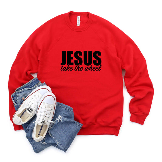 Jesus Take The Wheel | Bella Canvas Premium Sweatshirt