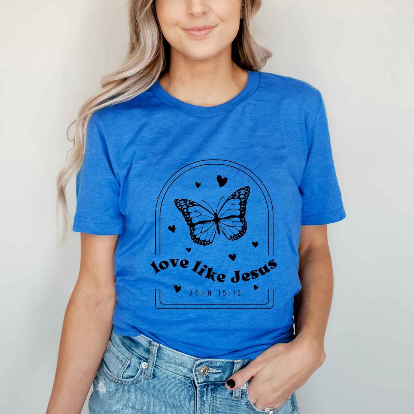 Love Like Jesus Butterfly | Short Sleeve Crew Neck