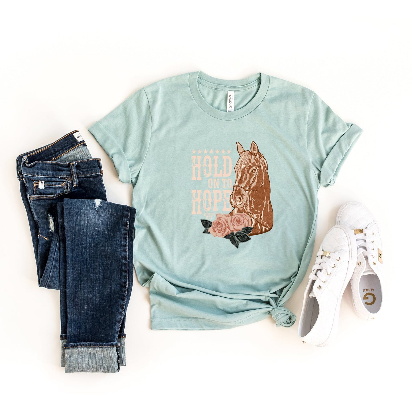 Hold On to Hope Horse | Short Sleeve Crew Neck