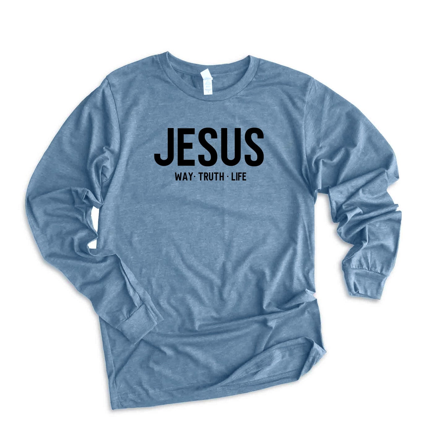 Jesus Way Truth Life | Long Sleeve Crew Neck