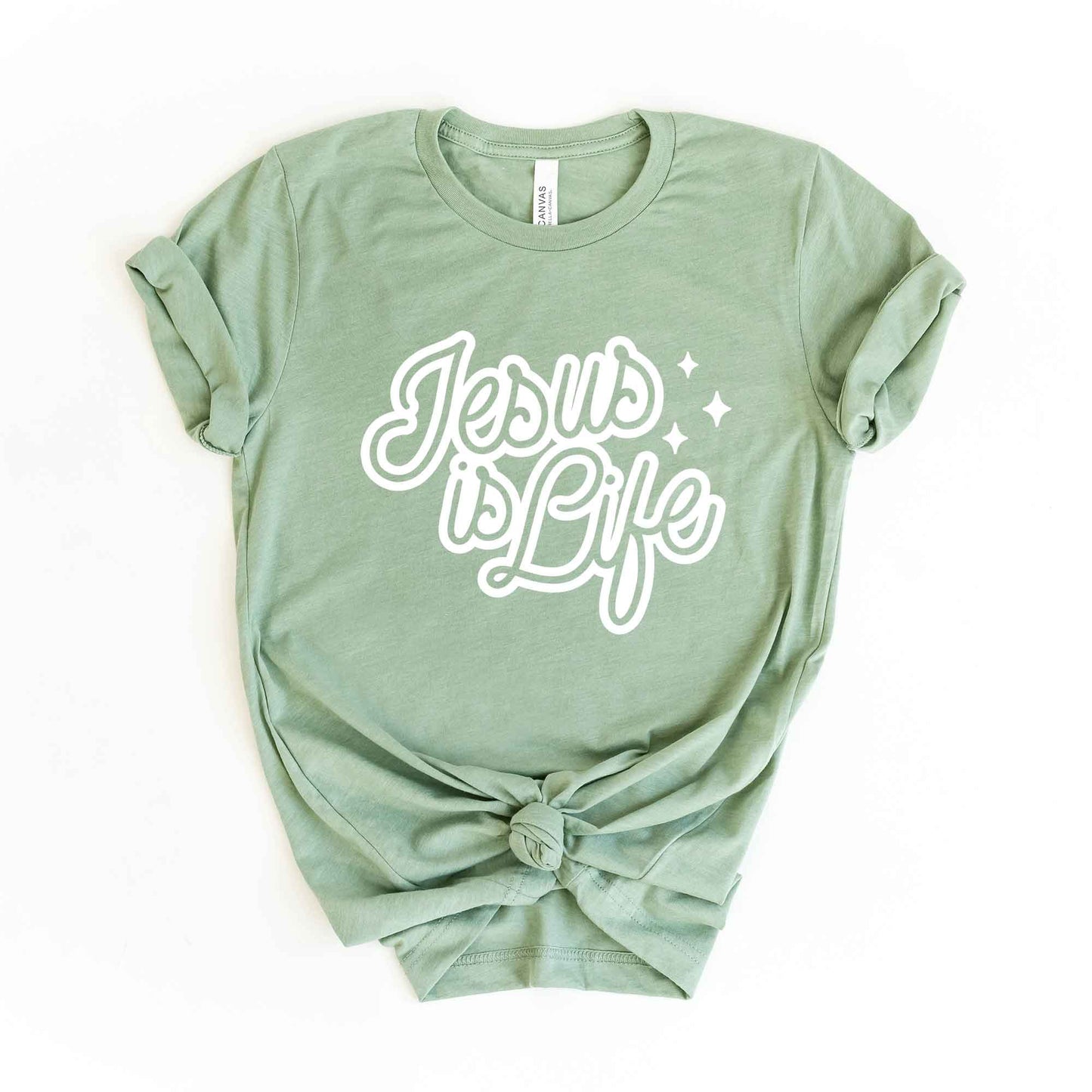 Jesus Is Life | Short Sleeve Crew Neck