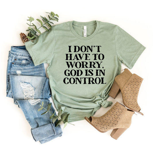 God is in Control | Short Sleeve Crewneck