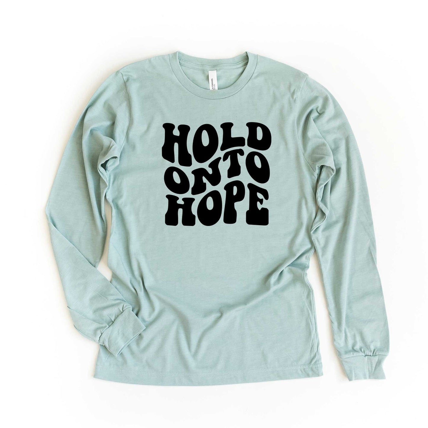 Hold On To Hope Wavy | Long Sleeve Crew Neck