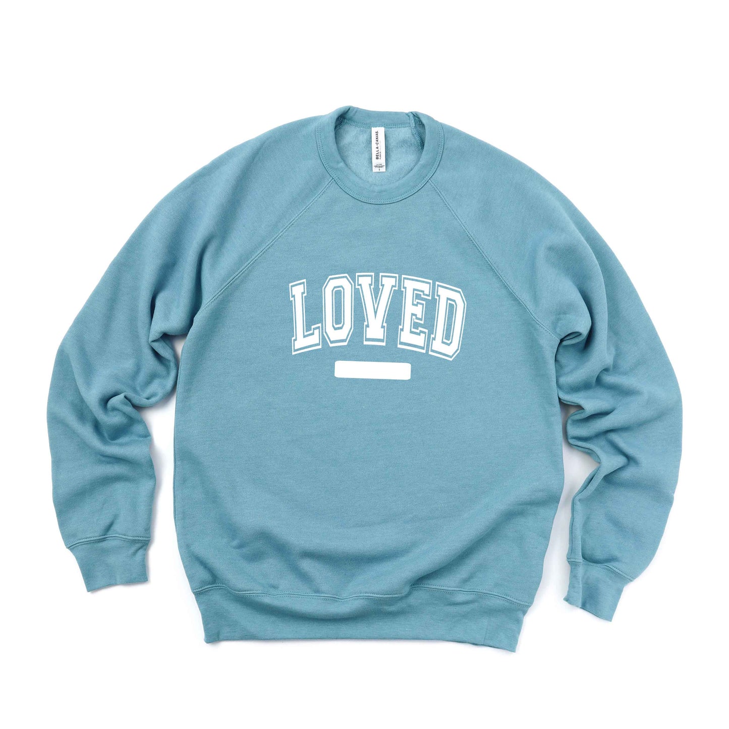 Loved Varsity | Bella Canvas Premium Sweatshirt