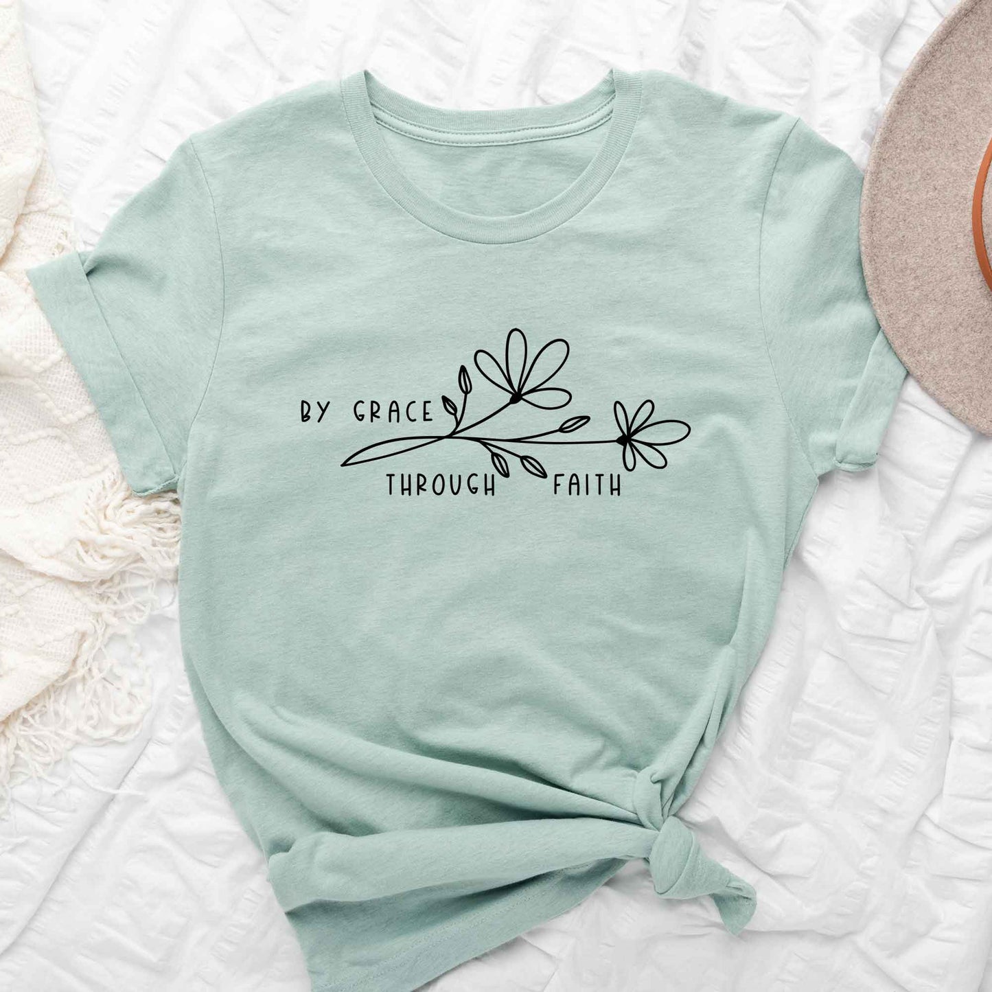 By Grace Through Faith Flowers | Short Sleeve Crew Neck