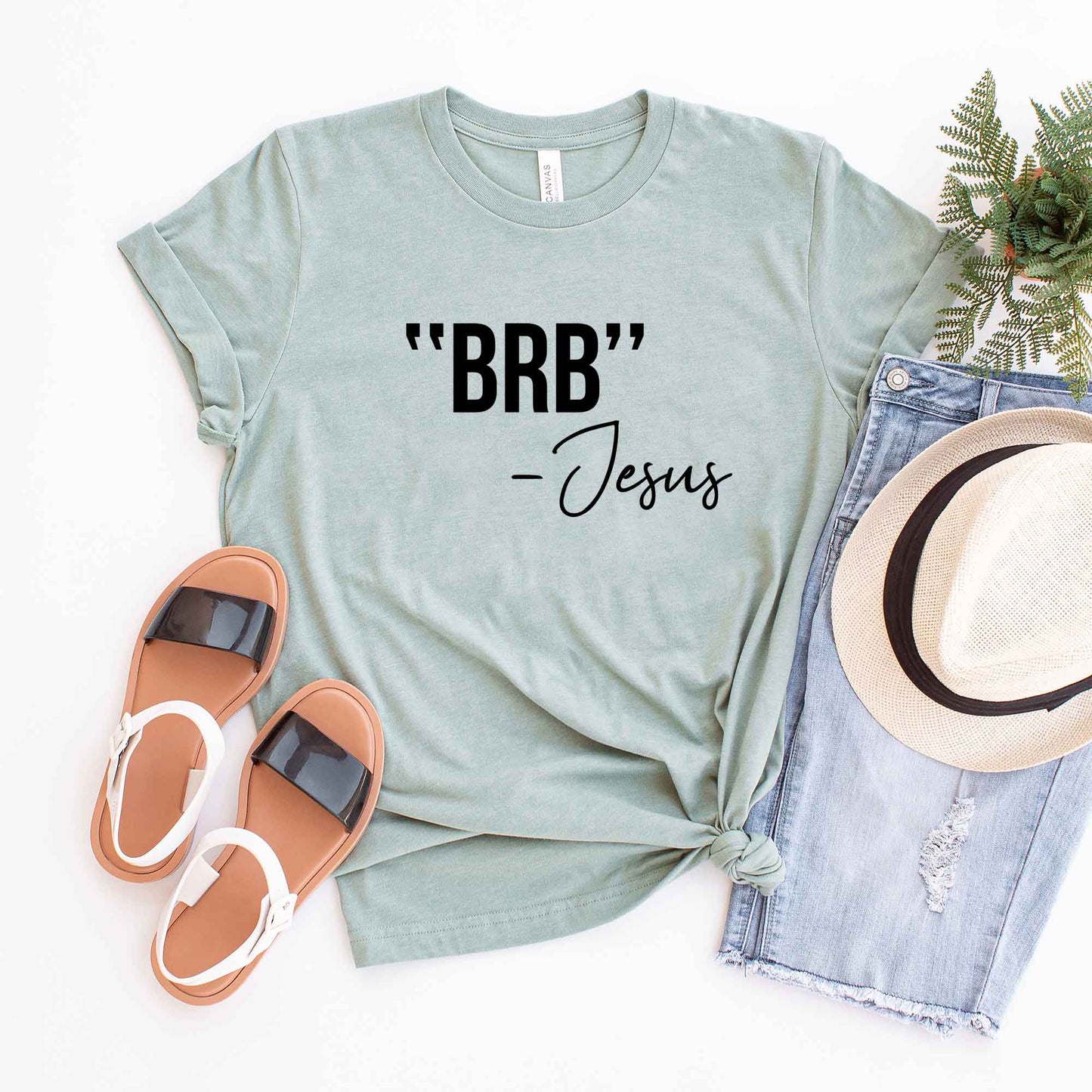 BRB Jesus | Short Sleeve Crew Neck