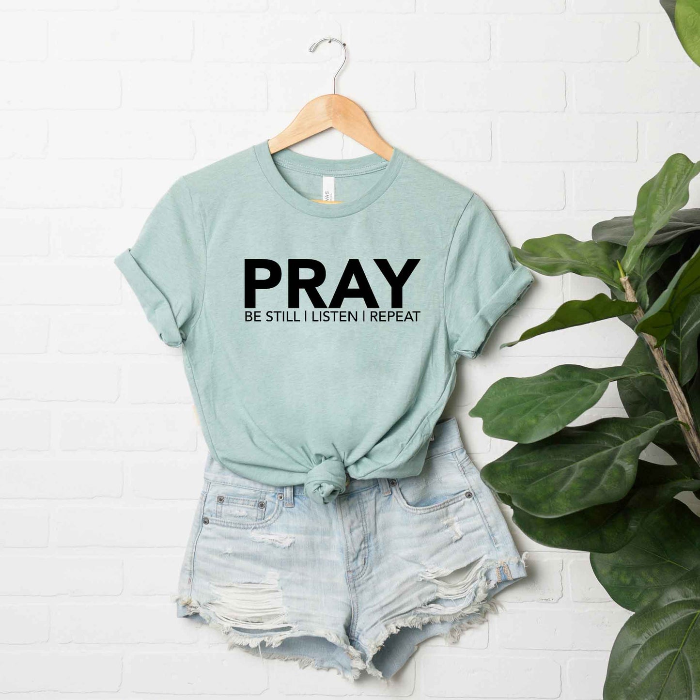 Pray Be Still | Short Sleeve Crew Neck