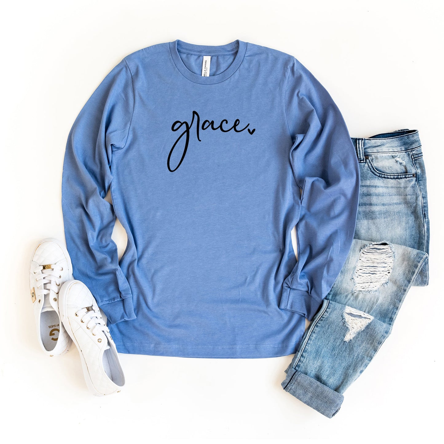 Grace Heart | Long Sleeve Crew Neck