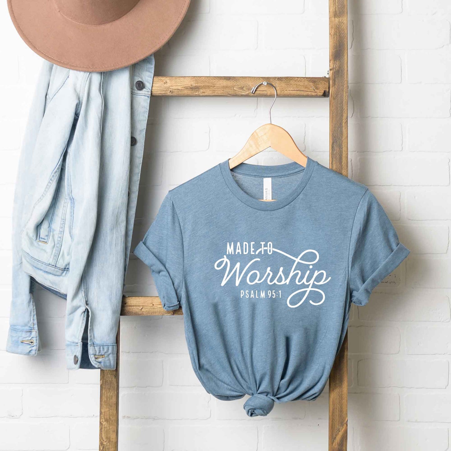 Made To Worship Scripture | Short Sleeve Crew Neck