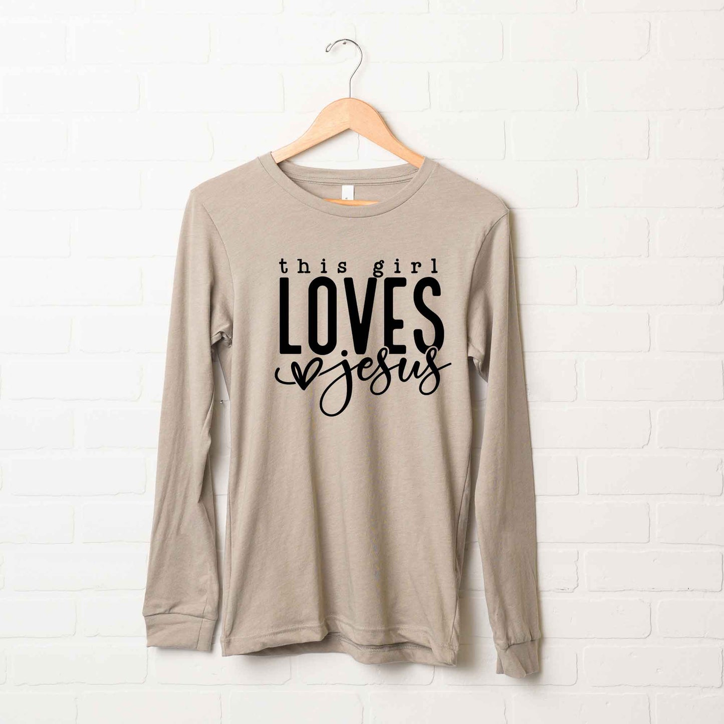 This Girl Loves Jesus | Long Sleeve Crew Neck