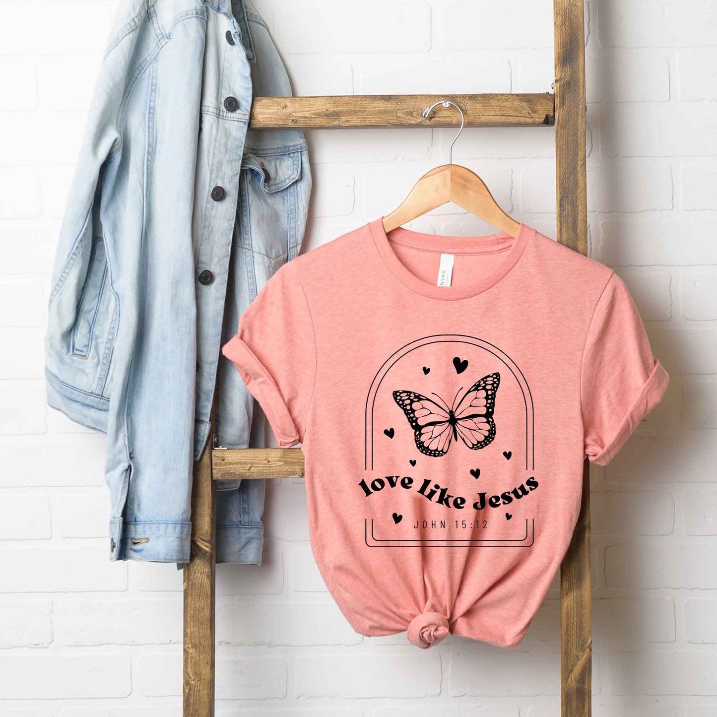 Love Like Jesus Butterfly | Short Sleeve Crew Neck