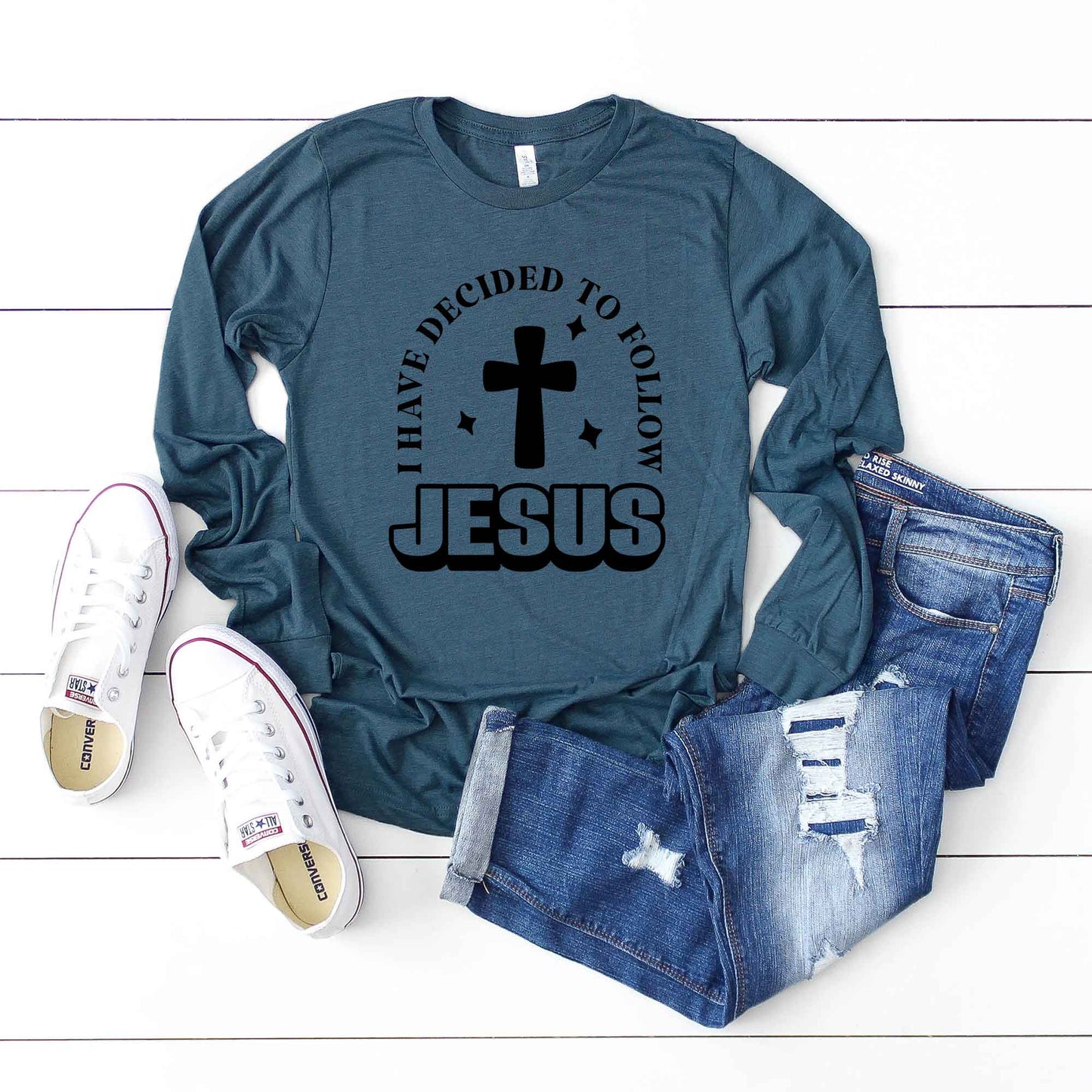 Decided To Follow Jesus | Long Sleeve Crew Neck