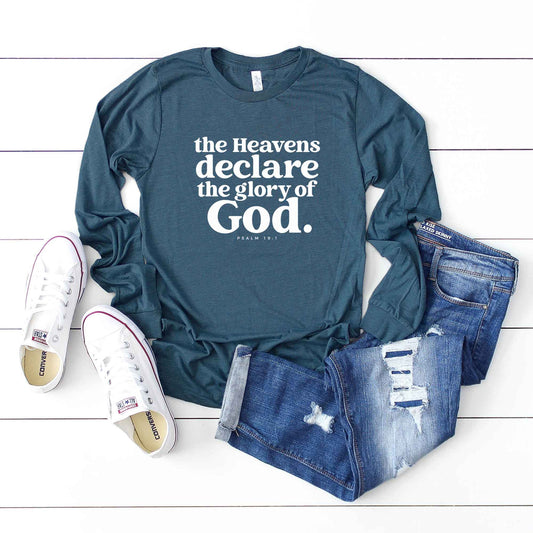 The Glory Of God Scripture | Long Sleeve Crew Neck