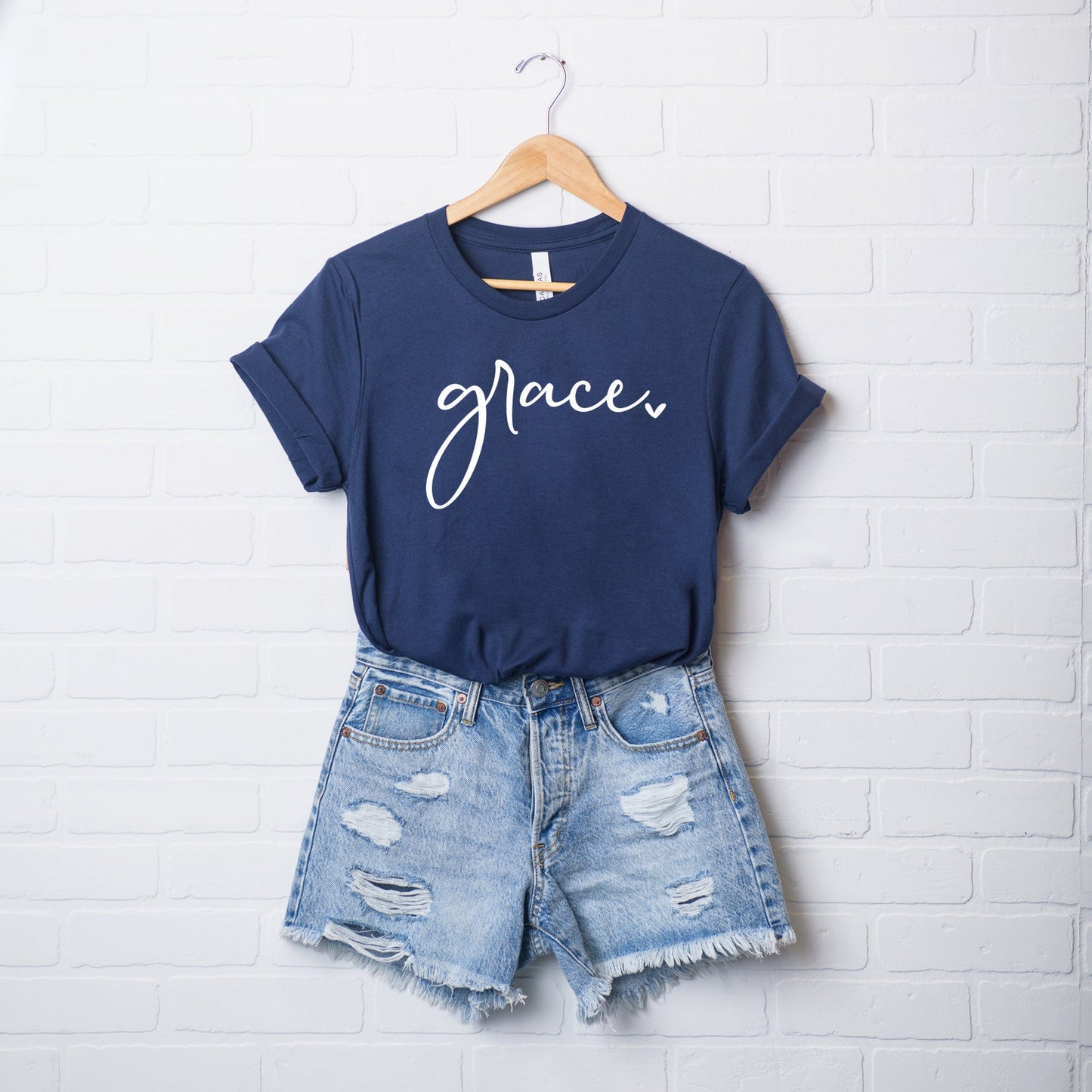 Grace Heart | Short Sleeve Crew Neck