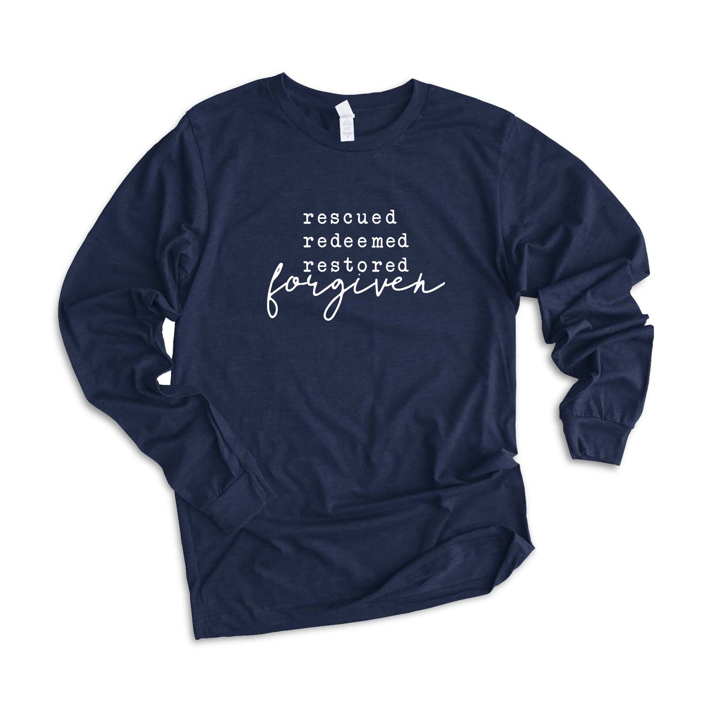 Rescued Redeem Restored | Long Sleeve Crew Neck