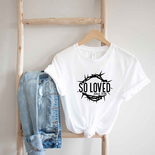 So Loved Scripture | Short Sleeve Crew Neck