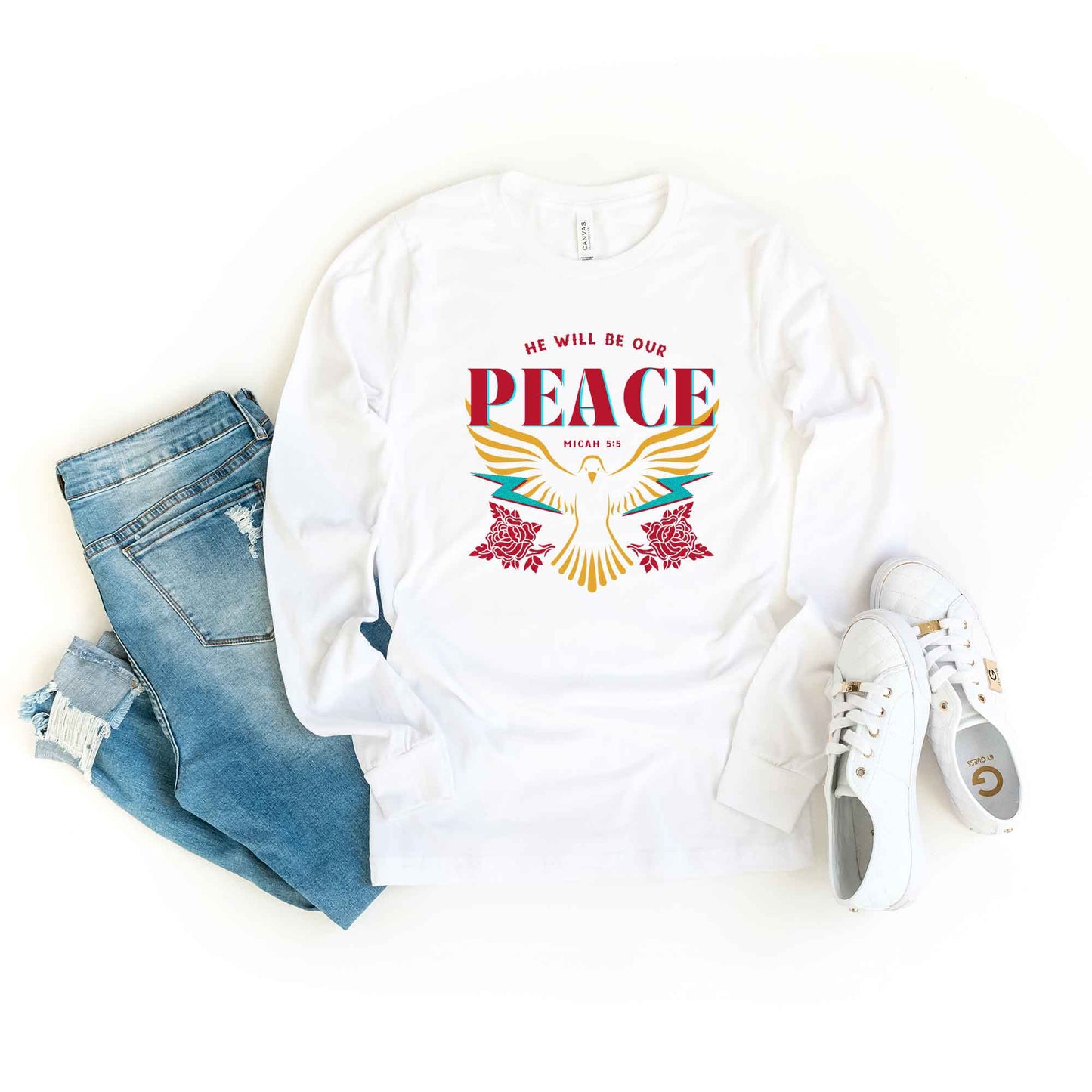 He Will Be Our Peace | Long Sleeve Crew Neck