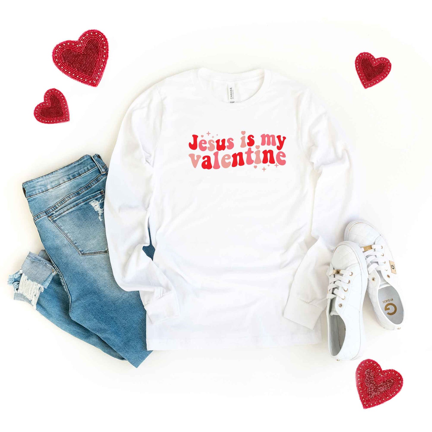 Jesus Is My Valentine | Long Sleeve Crew Neck