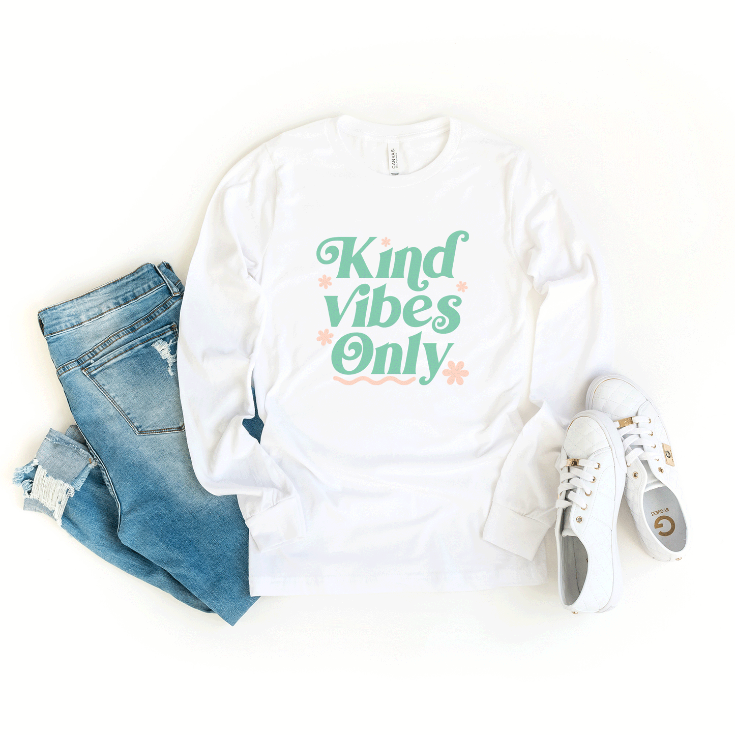 Kind Vibes Only | Long Sleeve Crew Neck