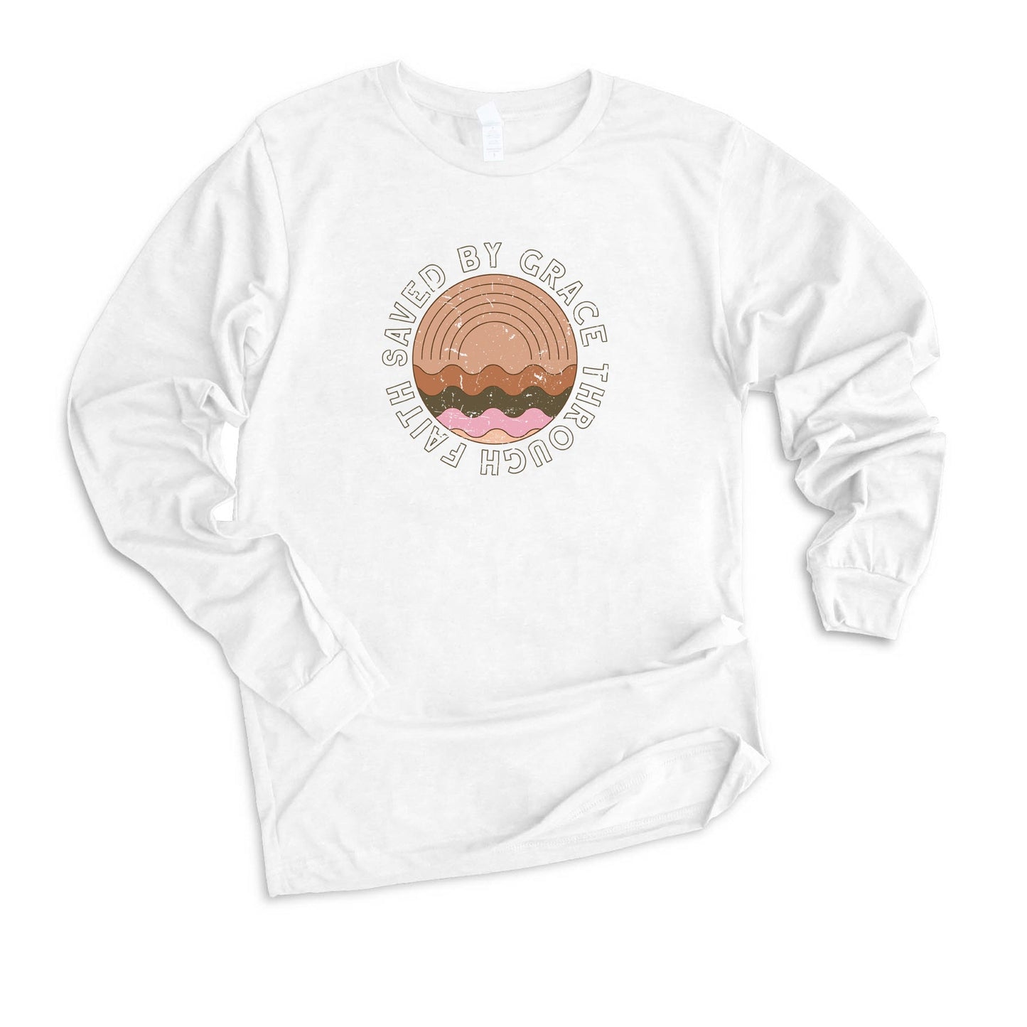 Vintage Saved By Grace | Long Sleeve Crew Neck